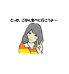 普段の女子（個別スタンプ：3）