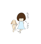 seoyoung and dog :)（個別スタンプ：10）