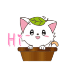 Small white cute meow（個別スタンプ：1）