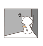 Small white cute meow（個別スタンプ：15）