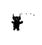 かわいい黒猫の日常会話（個別スタンプ：5）