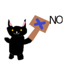 かわいい黒猫の日常会話（個別スタンプ：11）