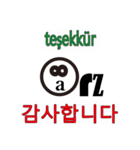 90°8 トルクメニスタン -韓国（個別スタンプ：11）