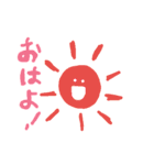 白いシンプルなウサギといろいろ。（個別スタンプ：11）