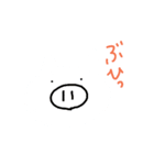 白いシンプルなウサギといろいろ。（個別スタンプ：21）