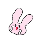 pink lovely usagi（個別スタンプ：7）