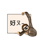 happy cute sloth（個別スタンプ：3）