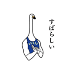紳士な白鳥の彼 なかなか使う（個別スタンプ：5）