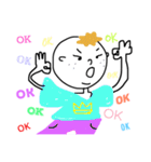 丸顔まーくん（個別スタンプ：4）