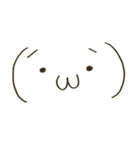 デカ顔文字。（個別スタンプ：35）