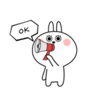 まつげうさぎのリリー（個別スタンプ：1）