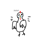 にこにこ、とり、ねこ（個別スタンプ：21）