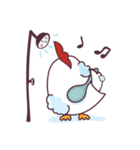 Kai za ( lovely ＆ funny chicken )（個別スタンプ：9）