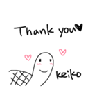 ゆる〜い亀のスタンプけいこバージョン（個別スタンプ：37）