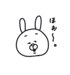 しんぷるゆるうさぎ（個別スタンプ：3）