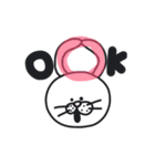 しんぷるゆるうさぎ（個別スタンプ：5）