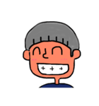 下手カワシリーズ！顔だけリアクション（個別スタンプ：16）