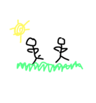 walking sticks figure（個別スタンプ：2）