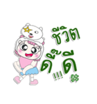 ^_^！！ My name is Makdee. Dog. ！（個別スタンプ：6）