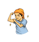 John, The Handsome Boy（個別スタンプ：14）