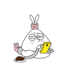 Simple Life Miss Rabbit（個別スタンプ：7）