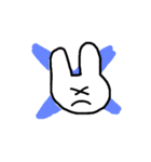 使いやすいうさぎ （・x・）（個別スタンプ：11）