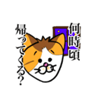 シャム猫と三毛猫（個別スタンプ：13）