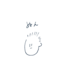 シュールな顔のスタンプ（個別スタンプ：36）