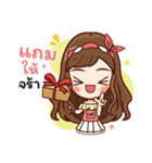 Miss LadyMatte Cute Girl（個別スタンプ：7）