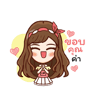 Miss LadyMatte Cute Girl（個別スタンプ：9）