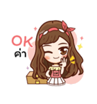 Miss LadyMatte Cute Girl（個別スタンプ：18）