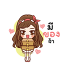 Miss LadyMatte Cute Girl（個別スタンプ：21）