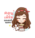 Miss LadyMatte Cute Girl（個別スタンプ：30）