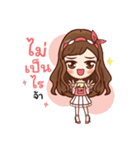 Miss LadyMatte Cute Girl（個別スタンプ：34）
