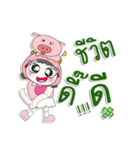 ^_^！！ My name is FaFa. Pig. ！（個別スタンプ：6）