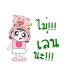 ^_^！！ My name is FaFa. Pig. ！（個別スタンプ：11）