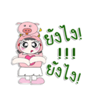 ^_^！！ My name is FaFa. Pig. ！（個別スタンプ：30）