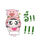 ^_^！！ My name is FaFa. Pig. ！（個別スタンプ：39）