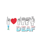 i love deaf（個別スタンプ：3）