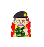 Soldier. Little-man Animated（個別スタンプ：22）