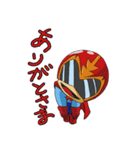戦隊家族X レッドくん 山形弁バージョン（個別スタンプ：6）