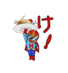 戦隊家族X レッドくん 山形弁バージョン（個別スタンプ：12）