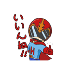 戦隊家族X レッドくん 山形弁バージョン（個別スタンプ：25）