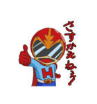 戦隊家族X レッドくん 山形弁バージョン（個別スタンプ：39）