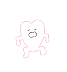 ハートのこころ（個別スタンプ：8）