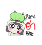 ^_^！ Miss. Nutji.. Frog.（個別スタンプ：4）