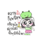 ^_^！ Miss. Nutji.. Frog.（個別スタンプ：33）