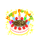 男の子編★お誕生日★ケーキでお祝い★毎年（個別スタンプ：9）