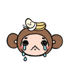 モンキチチとバナくん（個別スタンプ：3）
