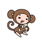 モンキチチとバナくん（個別スタンプ：7）